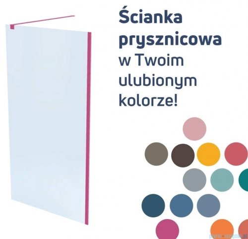 Massi Walk in Gold 130x195cm kabina Walk In przejrzyste MSKP-FA1020-130-G