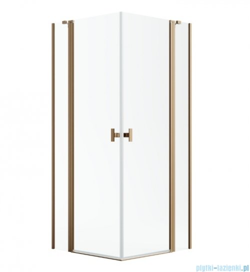 Radaway Nes Kdd II Brushed Copper kabina 80x80cm szczotkowana miedź 10031080-93-01L/10031080-93-01R