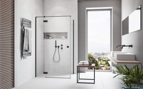 Radaway Essenza Black Kdj kabina 90x120cm lewa szkło przejrzyste 1385044-54-01L/1384054-01-01