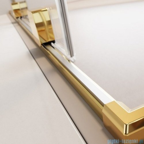 Radaway Furo Gold DWJ drzwi prysznicowe 140cm prawe szkło przejrzyste 10107722-09-01R/10110680-01-01