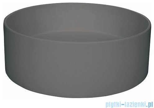 Deante Silia umywalka nablatowa granitowa Ø36 cm antracyt metalik CQS TU4S