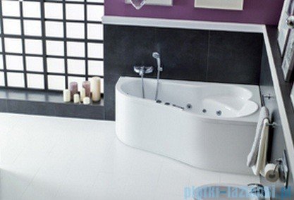 Poolspa Wanna asymetryczna LEDA 160x100 prawa + nogi PWAH510ZN000000