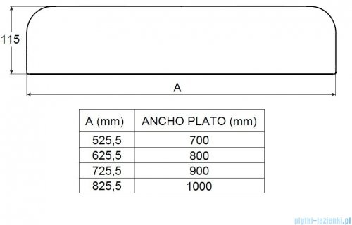 Roca osłona odpływu STONEX dla brodzików Aquos 90cm czarny A276357400