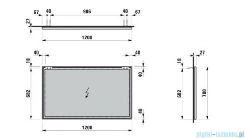 Luafen FRAME 25 lustro 120x70 cm  H4474079001441
