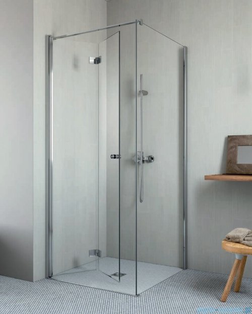 Radaway Essenza New KDJ-B kabina prysznicowa 100x120 lewa przejrzyste + brodzik Doros D + syfon