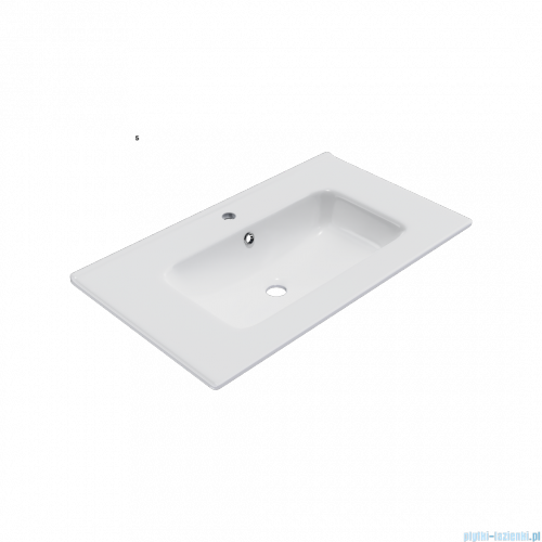 Excellent Tuto 2.0 szafka wisząca z umywalką PIK 80x50x46,5 cm front ryflowany czarny mat MLEX.2171.K.80.0365.BKBK