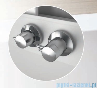 Novellini Glax 3 kabina z hydromasażem 100x80 prawa srebrny GL3A100DT1F-1B