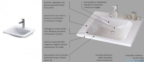 Oristo Siena szafka z umywalką 50x50x46 czarny mat OR45-SD1S-50-8/UME-CE-50-91