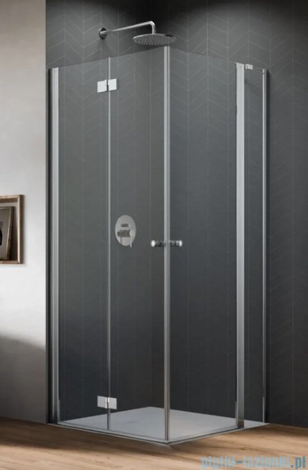 Radaway Nes KDD B / KDD II kabina 80x80cm lewa chrom połysk przejrzyste 10024080-01-01L/10016080-01-01R