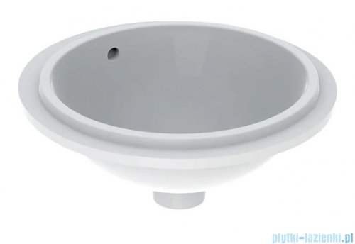 Geberit VariForm Umywalka okrągła z przelewem 42x40,5cm KeraTect 500.744.00.2