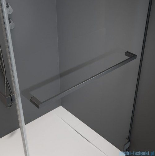 Radaway Idea DWJ Brushed GunMetal drzwi wnękowe 140cm lewe szczotkowany grafit 387018-92-01L