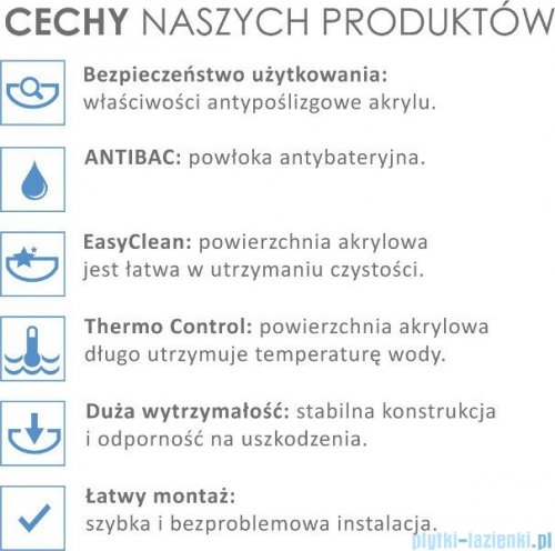 Besco Infinity 170x110cm Wanna asymetryczna Prawa #WAI-170-NP