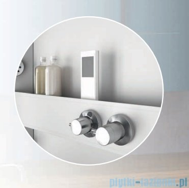 Novellini Glax 3 A80 kabina z hydromasażem 80x80 chrom GL3A89M1F-1K