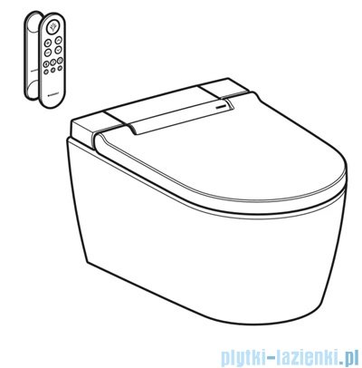 Geberit urządzenie WC z funkcją higieny intymnej AquaClean Tuma Comfort, wisząca miska WC biała/szkło białe 146.292.SI.1