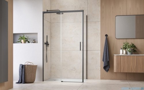 Radaway Idea Kdj Brushed GunMetal kabina 100x80cm lewa szczotkowany grafit 387040-92-01L/387051-92-01R
