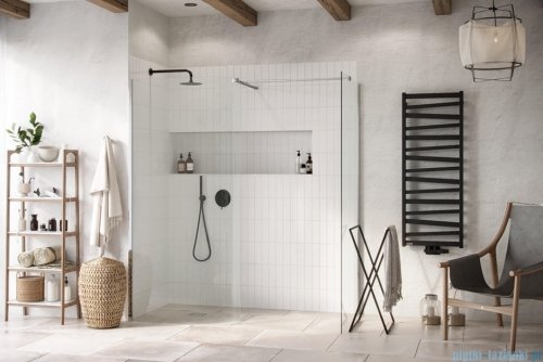 Excellent Vidoq walk-in kabina prysznicowa gięta, ścianka prosta 100cm, ścianka gięta 93cm chrom KAEX.1507.K.1000.0930.CR
