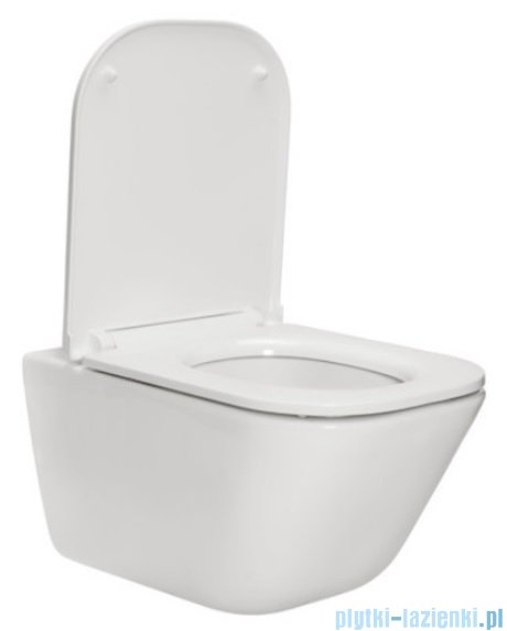 Tece stelaż podtynkowy TECEbase + miska Roca Gap Rimless SupraGlaze + deska wolnoopadająca Slim 9.400.407/A34647LS00/A801482211