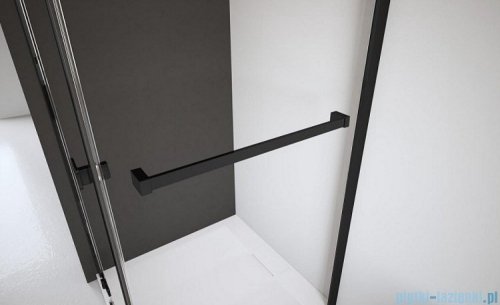 Radaway Nes 8 Black Dws I drzwi wnękowe 110cm prawe czarny mat/szkło przejrzyste 10078110-54-01R/10078111-01-01