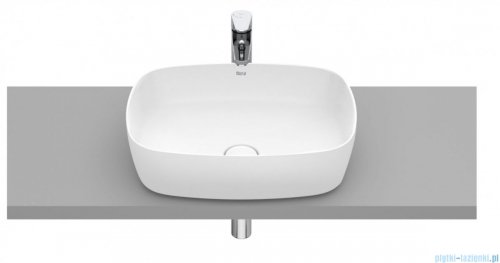 Roca FINECERAMIC umywalka nablatowa cienkościenna Soft 50x37 biały mat A327500620