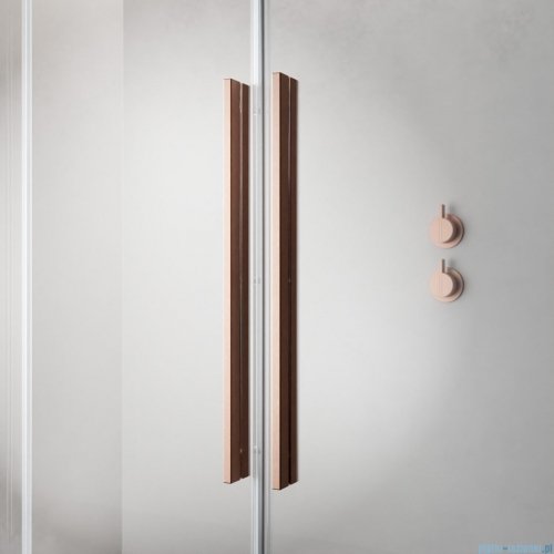 Radaway Furo  Brushed Copper DWD drzwi prysznicowe 160cm szczotkowana miedź 10108438-93-01/10111392-01-01