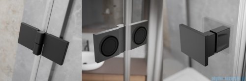 Radaway Essenza 8 Black Kdj kabina 120x80cm prawa czarny mat/szkło przejrzyste 10480812-01-01R/10470337-54-01R/10113080-01-01