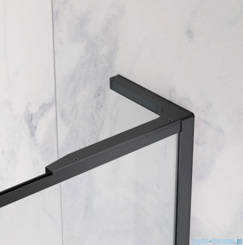 Radaway Modo F SL Black II kabina Walk-in 60x201,6cm prawa Czarna szkło przejrzyste 10419064-54-01R