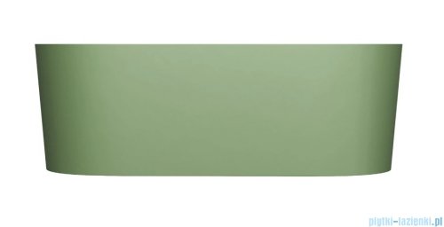 Omnires Ovo M+ wanna wolnostojąca z przelewem 160 x 75 cm olive mat OVO160WWZPOL