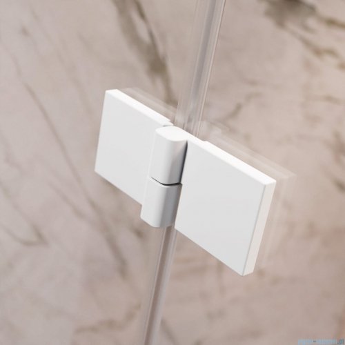 Radaway Essenza Pro White Kdj+S kabina 90x80x90cm lewa biały mat/szkło przejrzyste 10097380-04-01L/10098090-01-01/10098090-01-01