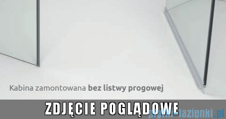 Radaway Nes Black Ptj kabina pięciokątna 90x100cm lewa czarny mat/szkło przejrzyste 10052000-54-01L/10052800-54-01