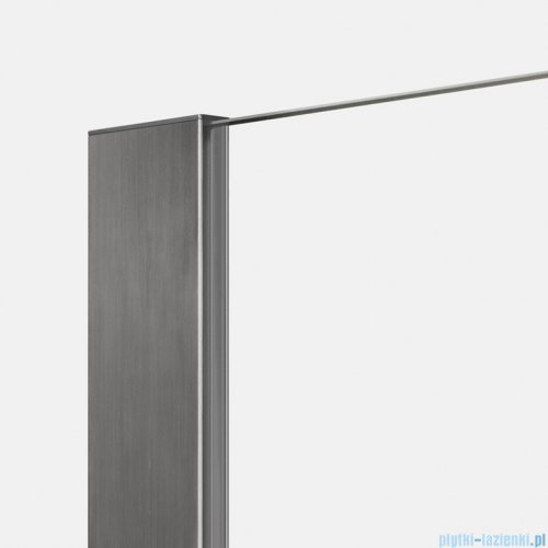 New Trendy Nesta Gunmetal Brushed kabina Walk-In 110x200 cm grafit szczotkowany K-1758