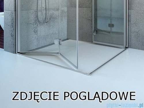 Radaway Fuenta New KDJ-B kabina prysznicowa 80x110 prawa przejrzyste + brodzik Doros D + syfon 384081-01-01R/384053-01-01/SDRD1180-01