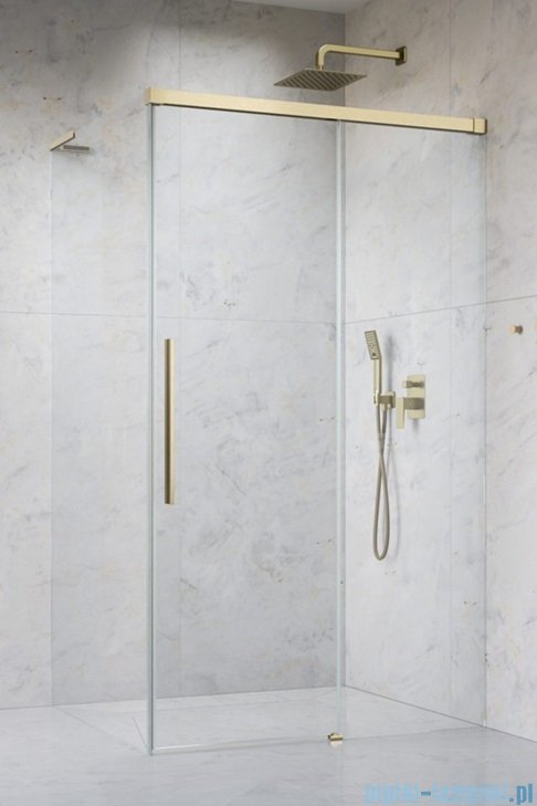 Radaway Idea 8 QL XL Kdj Brushed Gold kabina 120x80cm prawa szczotkowane złoto 10560617-99-01R/10570572-01-01/10580080-01-01L