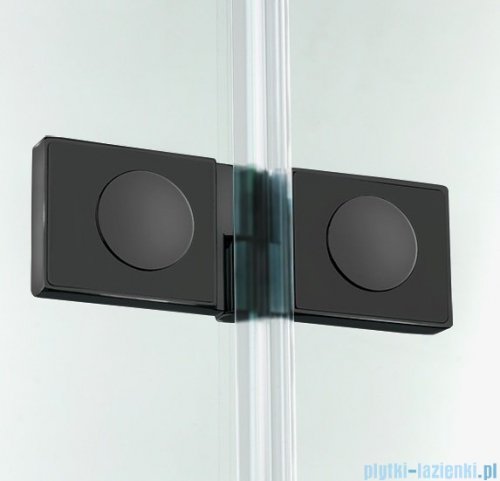 New Trendy New Soleo Black 80x80x195 cm kabina kwadratowa przejrzyste D-0234A/D-0238A