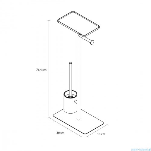 Sealskin Brix Stojak na papier toaletowy wolnostojący kaszmir 800789