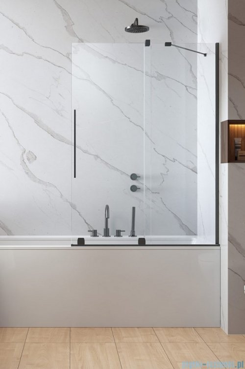 Radaway Furo Brushed GunMetal PND II parawan nawannowy 110cm prawy szczotkowany grafit 10109588-92-01R/10112544-01-01