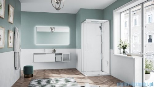 Novellini Glax 1 2.0 kabina standard 90x70 prawa srebrna G21A9070DT-1BB