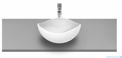 Roca FINECERAMIC umywalka nablatowa OHTAKE 37x37 biała SUPRAGLAZE  A327A15S00