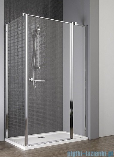 Radaway Eos II KDJ kabina prysznicowa 90x90 prawa szkło przejrzyste + brodzik Delos C + syfon