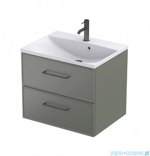 Oristo Lagom szafka podumywalkowa wisząca 60x50x45 oliwkowy mat OR53-SD2S-60-17