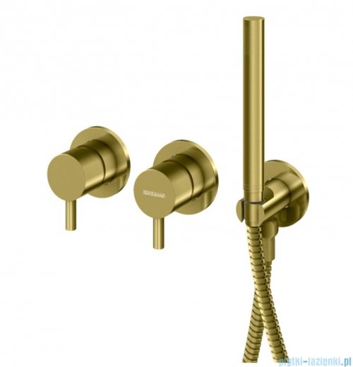 Kohlman Axel Brushed Gold zestaw prysznicowy złoto szczotkowane QW260AGDBR25