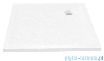 New Trendy Mild Stone Brodzik akrylowy kwadratowy 80x80x4,5 cm biały B-0541