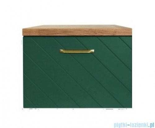 Besco Floo szafka podumywalkowa lewa 80x50x40cm zielona, uchwyt złoty SUF-854-ZZL