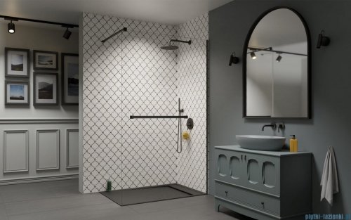 Radaway Modo New II Brushed GunMetal z wieszakiem kabina Walk-in 160x200 szczotkowany grafit 389164-92-01W 