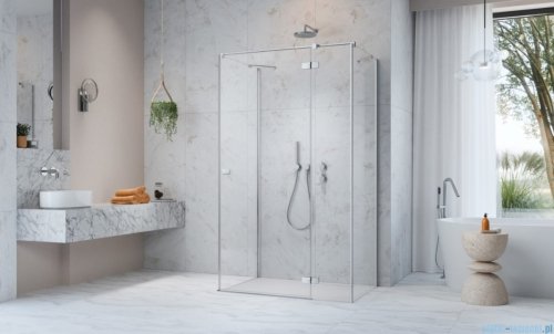 Radaway Fuenta Kdj+S kabina 75x100x75cm prawa chrom połysk szkło przejrzyste 1384049-01-01/1384022-01-01R/1384049-01-01
