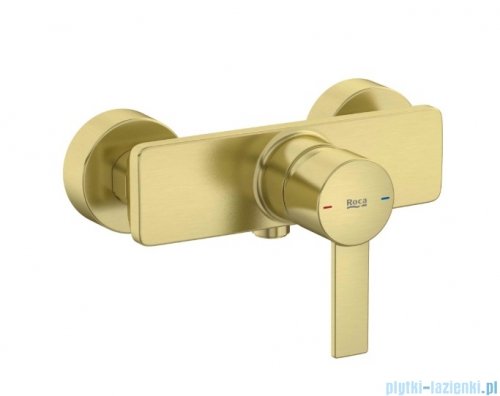 Roca Targa bateria prysznicowa Brushed Gold EVERLUX-PVD A5A215FVA0