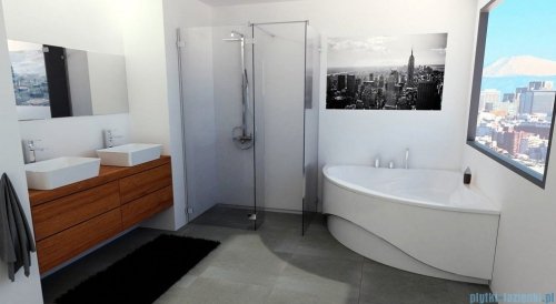 Riho Neo wanna asymetryczna 150x150cm z hydromasażem FLOW lewa B077010005