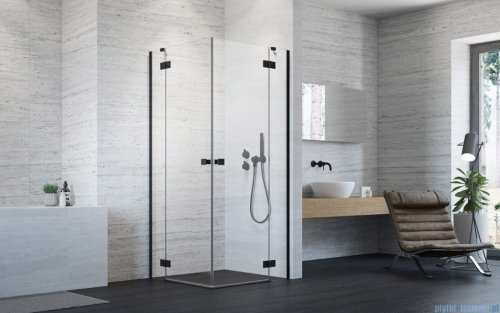  Radaway Essenza Black Kdd kabina 100x90cm szkło przejrzyste 1385062-54-01L/1385060-54-01R