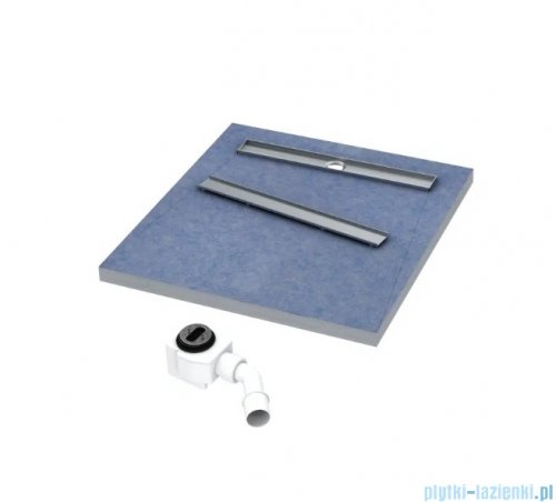 Schedpol Schedline Esco-Line S4 brodzik podpłytkowy z odpływem liniowym 90x90cm 10ST.4S4-9090