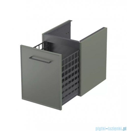 Oristo Lagom szafka niska z koszem 40x50x45cm Oliwkowy Mat OR53-SN1S-40-17