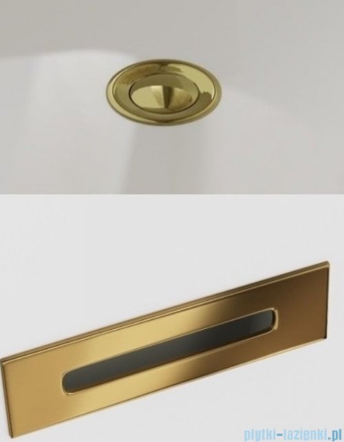 The North Bath Calia wanna wolnostojąca przyścienna lewa 150x75cm + syfon Klik-klak 6845-1501L